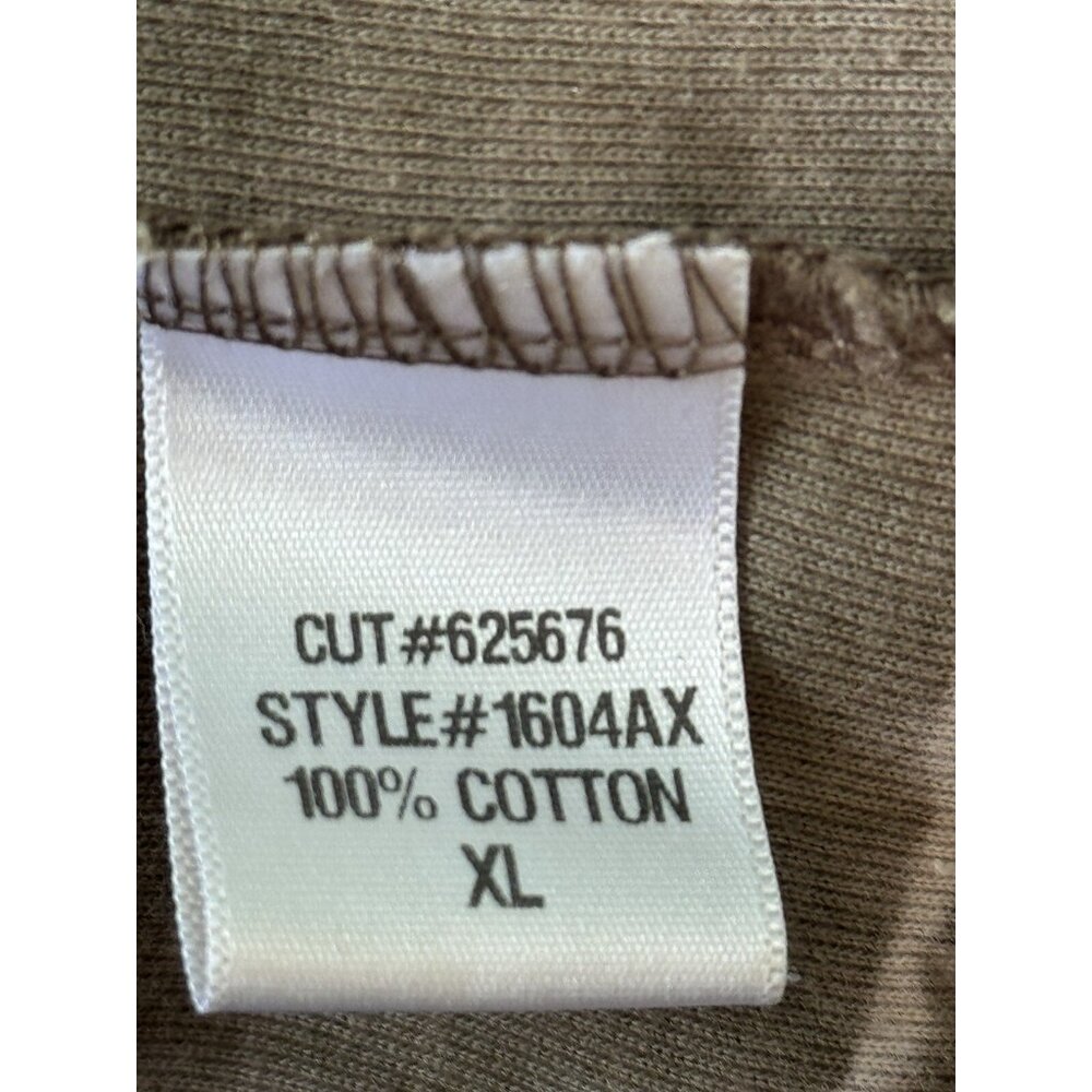 XCVI Women’s Tunic Top XL Tie Dye OLIVE GREEN 3/4 Sleeve Boho Grunge Sustainable - Picture 5 of 8